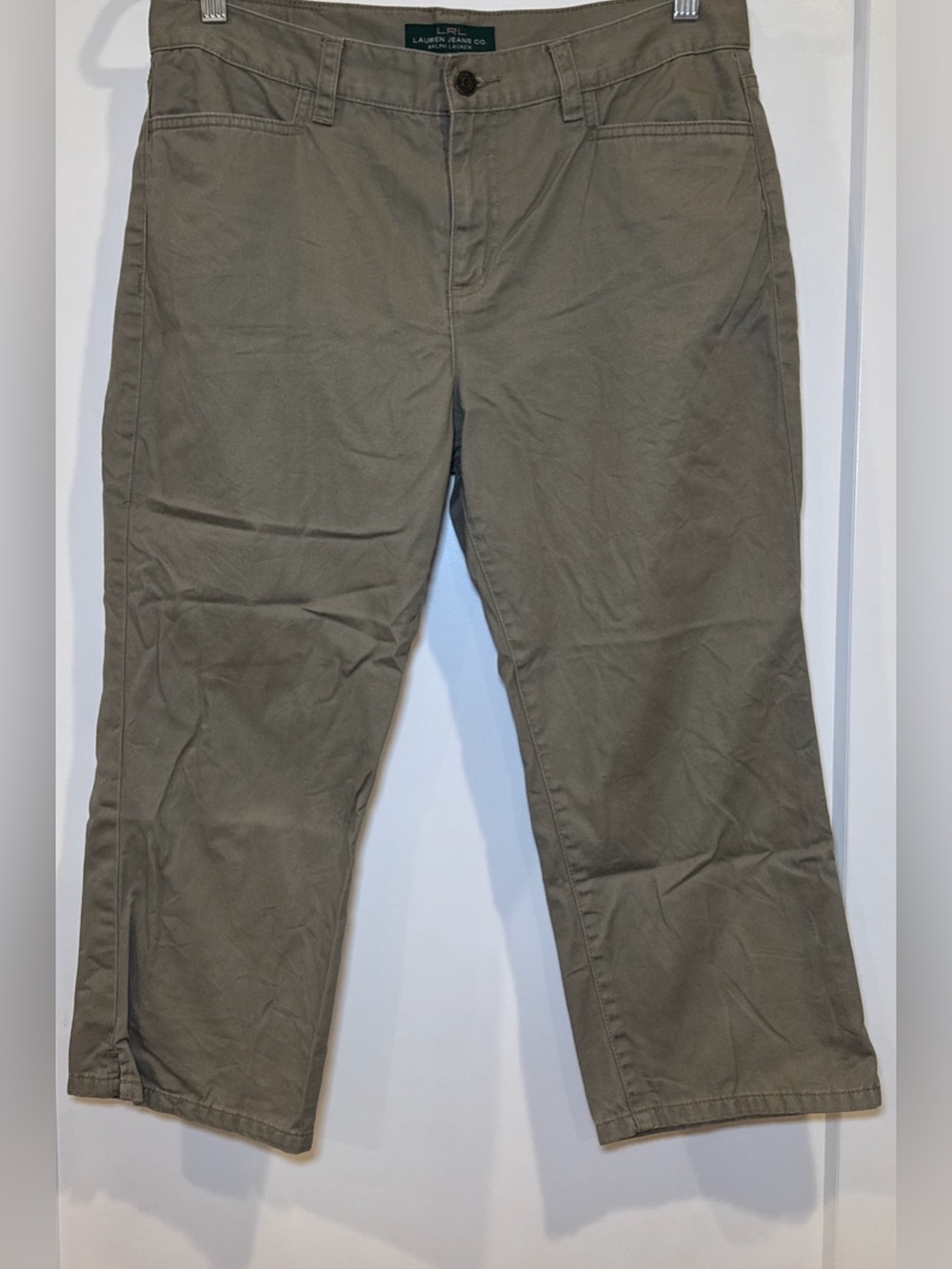Ralph Lauren Olive/Tan Straight-Leg Chino Pants